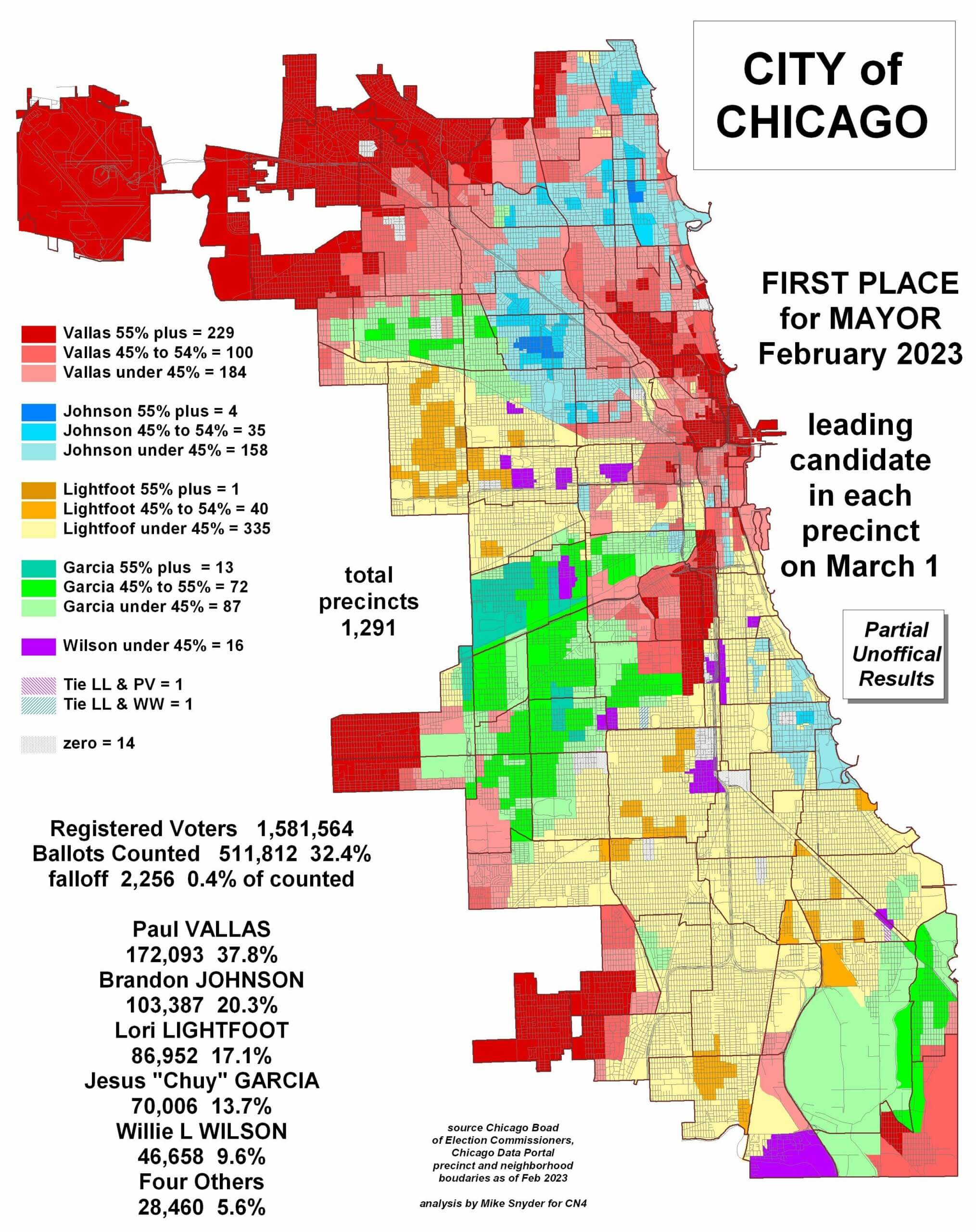 Chicago Mayoral data maps and analysis CN4 Partners